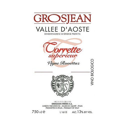 Vallée d’Aoste Torrette Superiore DOC "Vigne Rovettaz" - Grosjean