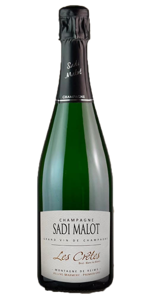 Champagne "Les Cr&eacute;tes" Blanc de Blancs Premier Cru Brut
