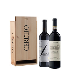 Cassetta Ceretto con Barolo e Nebbiolo Bernardina