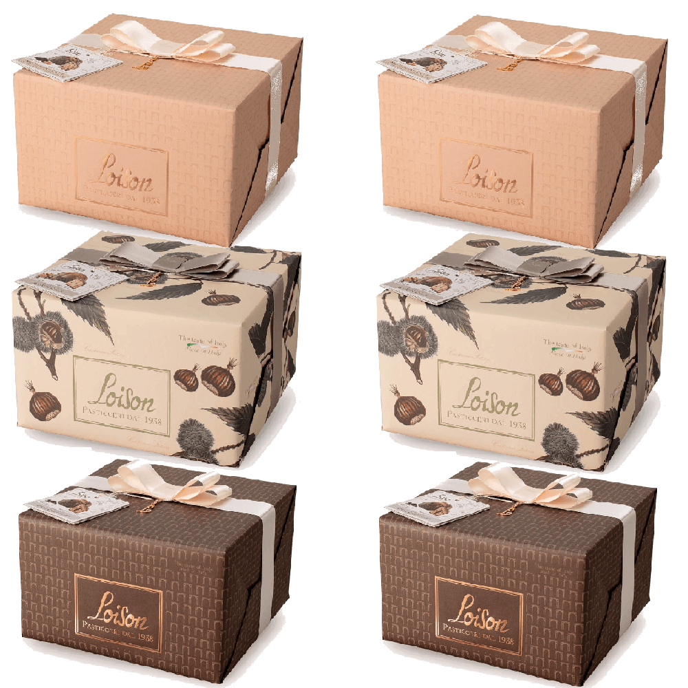 Confezione 6 panettoni 0,6 kg Mista - Loison